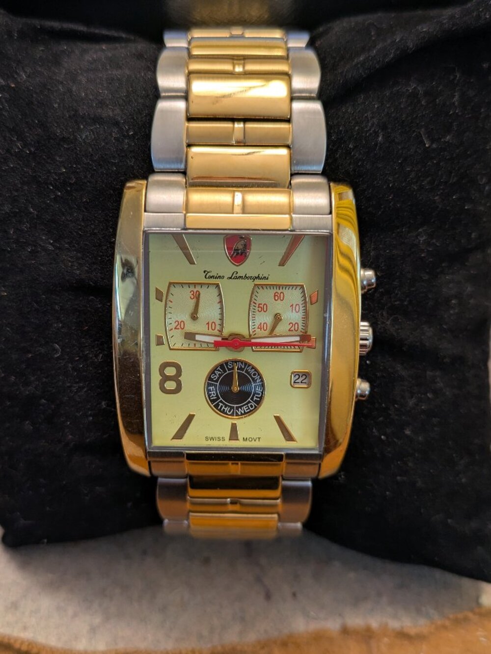 Tonino Lamborghini Two-Tone Chronograph Watch UL102 / 7L-L1